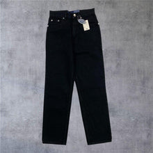 Load image into Gallery viewer, Deadstock Early 00's Duke Jeanswear Comfort Fit Zip Fly Black Denim Jeans