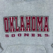 Load image into Gallery viewer, Vintage Colosseum OKLAHOMA SOONERS Embroidered College Grey Pullover Hoodie