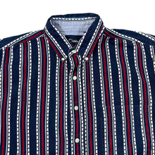 Load image into Gallery viewer, Vintage 90's CATALINA Stars & Stripes Patterned Short Sleeve Button-Up Cotton Shirt