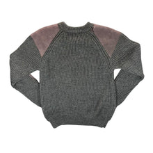 Load image into Gallery viewer, Vintage Woolovers Green British Wool Suede Patch Fisherman Knit Jumper