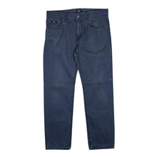 Load image into Gallery viewer, BOSS HUGO BOSS Classic Faded Navy Straight Leg Cotton Trousers
