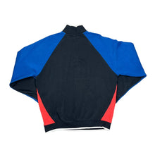 Load image into Gallery viewer, PERRY ELLIS AMERICA Classic Embroidered Mini Logo Colour Block 1/4 Zip Pullover Sweatshirt