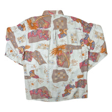 Load image into Gallery viewer, Vintage Assante Nonsens Crazy Abstract Patterned Long Sleeve Shirt
