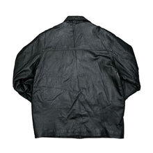 Load image into Gallery viewer, Early 00's FOR MEN Classic Genuine Real Black Leather Jacket