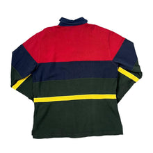 Load image into Gallery viewer, Early 00's NAUTICA Colour Block Cut And Sew Mini Logo Sailing Polo Sweatshirt Top