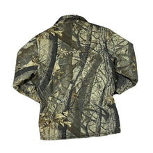Load image into Gallery viewer, Vintage WALLS Made In USA Woodlands Camo Camouflage Print Hunting Fishing Outdoor Padded Jacket
