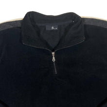 Load image into Gallery viewer, Early 00's BHS Classic Black Cream 1/4 Zip Pullover Fleece Sweatshirt