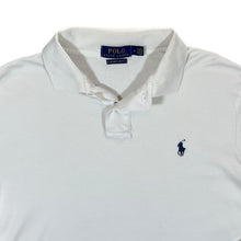Load image into Gallery viewer, POLO RALPH LAUREN "Custom Slim Fit" Mini Logo White Long Sleeve Polo Shirt