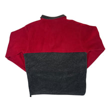 Load image into Gallery viewer, Vintage REAL MEN Embroidered Mini Logo Colour Block 1/4 Zip Pullover Fleece Sweatshirt