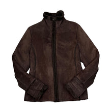 Load image into Gallery viewer, AVENUE y2k Faux Fur Fleece Trim Lined Sheepskin Style Jacket