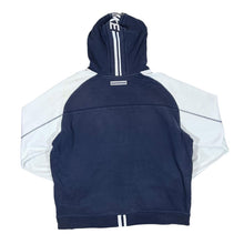 Load image into Gallery viewer, Early 00's NIKE Colour Block Mini Logo Faded Navy Blue Pullover Hoodie