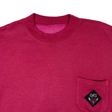 Load image into Gallery viewer, Vintage 90's CLASS Embroidered Patch Pocket Red Crewneck Sweatshirt