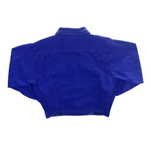 Load image into Gallery viewer, Vintage Iron Hammer Work Wear Blue Cotton Button Trucker Jacket