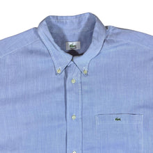 Load image into Gallery viewer, Vintage LACOSTE Classic Blue Mini Pocket Logo Short Sleeve Button-Up Shirt