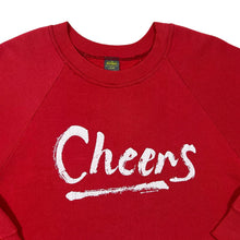 Load image into Gallery viewer, Vintage 80's Jerzees CHEERS Souvenir Spellout Graphic Red Crewneck Sweatshirt