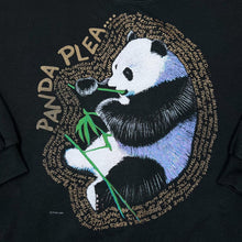 Load image into Gallery viewer, Vintage 90's PANDA PLEA Animal Nature Wildlife Spellout Graphic Crewneck Sweatshirt