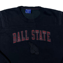 Load image into Gallery viewer, Champion Ball State University Cardinals Embroidered College Black Crewneck Sweatshirt