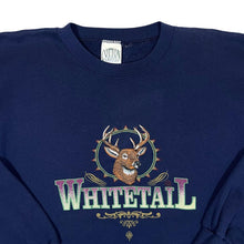 Load image into Gallery viewer, Vintage Cotton Grove WHITETAIL Deer Embroidered Spellout Crewneck Sweatshirt