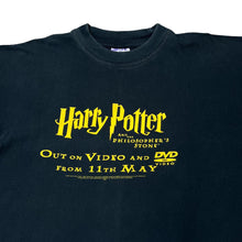 Load image into Gallery viewer, Early 00's HARRY POTTER & THE PHILOSOPHER'S STONE Video DVD Movie Promo Graphic T-Shirt