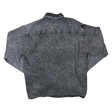 Load image into Gallery viewer, Vintage Arizona Jeans Cowboy Western Grey Acid Wash Denim Popper Long Sleeve Shirt
