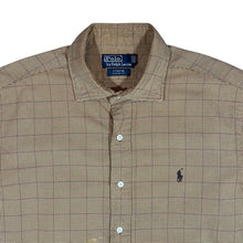 Load image into Gallery viewer, Vintage POLO RALPH LAUREN "Stanton Classic Fit" Brown Check Long Sleeve Shirt