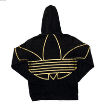 Load image into Gallery viewer, ADIDAS Trefoil Logo Spellout Graphic Pullover Hoodie