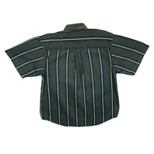 Load image into Gallery viewer, Vintage COLISEUM CLASSIC Multi Striped Green Short Sleeve Cotton Button-Up Shirt