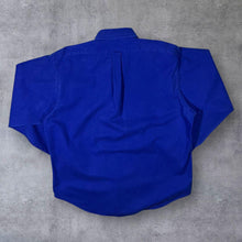 Load image into Gallery viewer, Vintage Polo Ralph Lauren Classic Blue Cotton Long Sleeve Button-Down Shirt