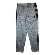 Load image into Gallery viewer, ADIDAS Three Stripe Regular Fit Grey Straight Cuff Tracksuit Bottoms