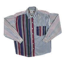 Load image into Gallery viewer, Vintage 90's Bill Blass Multi Colour Striped Long Sleeve Cotton Shirt