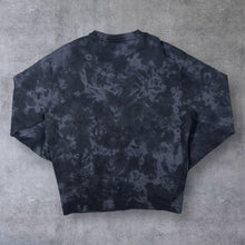 Load image into Gallery viewer, Champion Mini Logo Grey Black Tie Dye Crewneck Sweatshirt