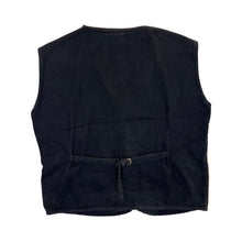 Load image into Gallery viewer, Vintage 90's Striped Patterned Tapestry Woven Button Vest Waistcoat