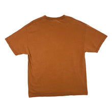 Load image into Gallery viewer, Early 00's HEE HAW "Bustin' A Gut" Donkey Cartoon Spellout Graphic Burnt Orange T-Shirt