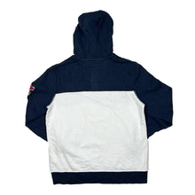 Load image into Gallery viewer, Early 00’s NAUTICA Colour Block Embroidered Spellout 1/4 Button Pullover Hoodie