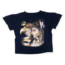 Load image into Gallery viewer, Vintage Native American Eagle Wildlife Gothic Graphic Black T-Shirt