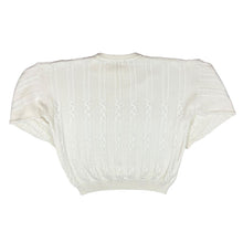 Load image into Gallery viewer, Vintage 90's ST MICHAEL Marks & Spencer Cream Chunky Cable Knit Cotton Acrylic Sweater Jumper