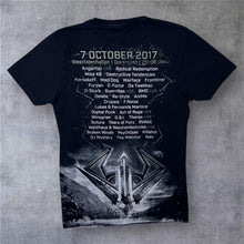 Load image into Gallery viewer, Syndicate Festival (2017) Hardcore Electronic Music Lineup Graphic Black T-Shirt