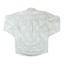 Load image into Gallery viewer, Vintage TOM TAILOR SPORTSWEAR Cream Patterned Long Sleeve Button-Up Flannel Shirt
