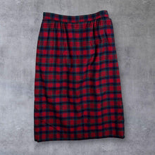 Load image into Gallery viewer, Vintage 90's Pendleton Made In USA Tartan Plaid Check Virgin Wool Skirt