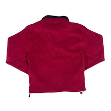 Load image into Gallery viewer, Vintage NORTH EAST Embroidered Spellout Red 1/4 Zip Pullover Fleece Sweatshirt