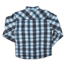 Load image into Gallery viewer, BKE Athletic Fit Western Style Plaid Check Popper Long Sleeve Cotton Shirt