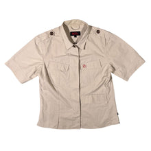 Load image into Gallery viewer, Vintage Fjallraven Classic Beige Polyamide Cotton Safari Utility Short Sleeve Shirt