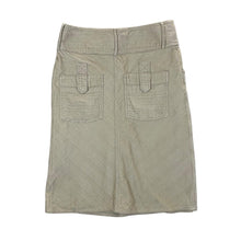 Load image into Gallery viewer, Early 00's RIPCURL Embroidered Mini Logo Y2K Surfer Skater Beige Corduroy Cord Midi Skirt