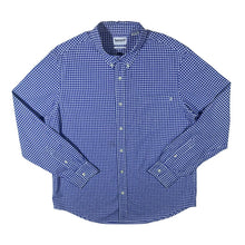 Load image into Gallery viewer, Timberland "Regular Fit" Blue White Check Long Sleeve Cotton Button-Up Shirt