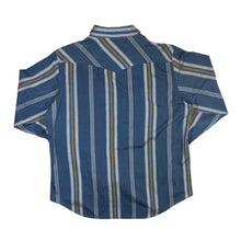 Load image into Gallery viewer, DICKIES Multi Striped Pearl Snap Popper Cowboy Western Shirt