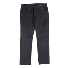 Load image into Gallery viewer, CALVIN KLEIN CK JEANS Charcoal Black Corduroy Cord Straight Leg Trousers