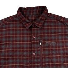 Load image into Gallery viewer, COLUMBIA SPORTSWEAR Plaid Check Zip Pocket Long Sleeve Outdoor Shirt