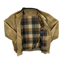 Load image into Gallery viewer, MAINE New England Check Lined Contrast Collar Corduroy Cord Zip Bomber Jacket