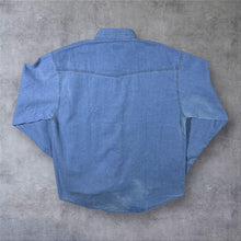 Load image into Gallery viewer, Vintage Giulio Ferrini Western Style Snap Popper Button Denim Long Sleeve Shirt