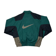 Load image into Gallery viewer, Vintage 90's NIKE Embroidered Big Swoosh Logo Colour Block Shell Windbreaker Tracksuit Jacket